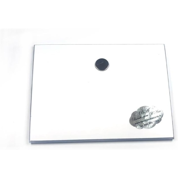 Bomboniera Carta D’Identità Personalizzata Battesimo Compleanno Rosa 6×8 cm con Magnete