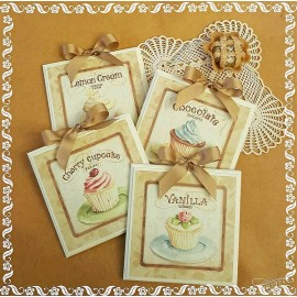 IDEA REGALO SET QUADRETTI SHABBY CHIC COUNTRY ARREDAMENTI CUCINA 15x15 ART sr6