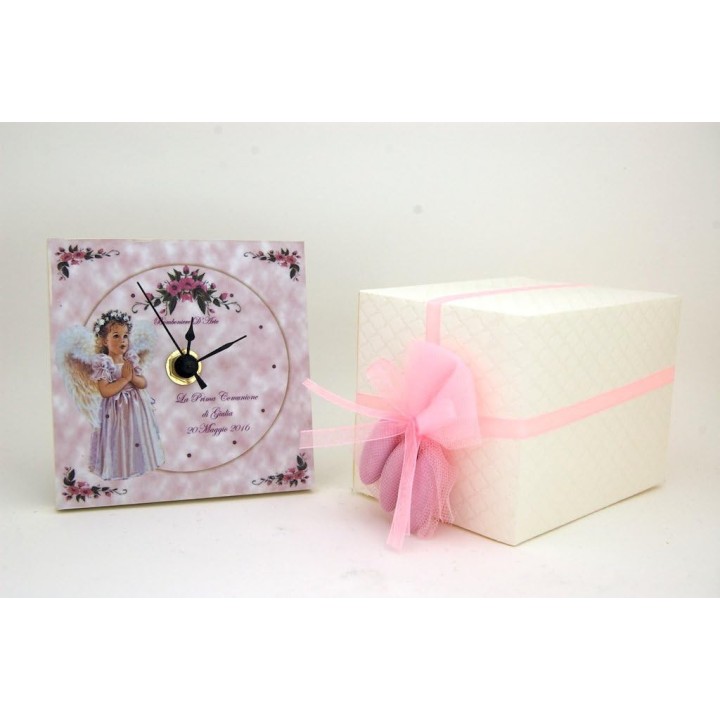 Bomboniere D'Arte BOMBONIERA PRIMA COMUNIONE OROLOGIO PERSONALIZZATO BIMBA
