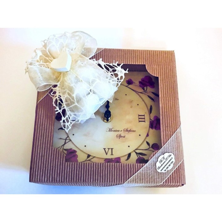 Bomboniera Orologio da Tavolo Regalo per testimoni e Madrina Padrino