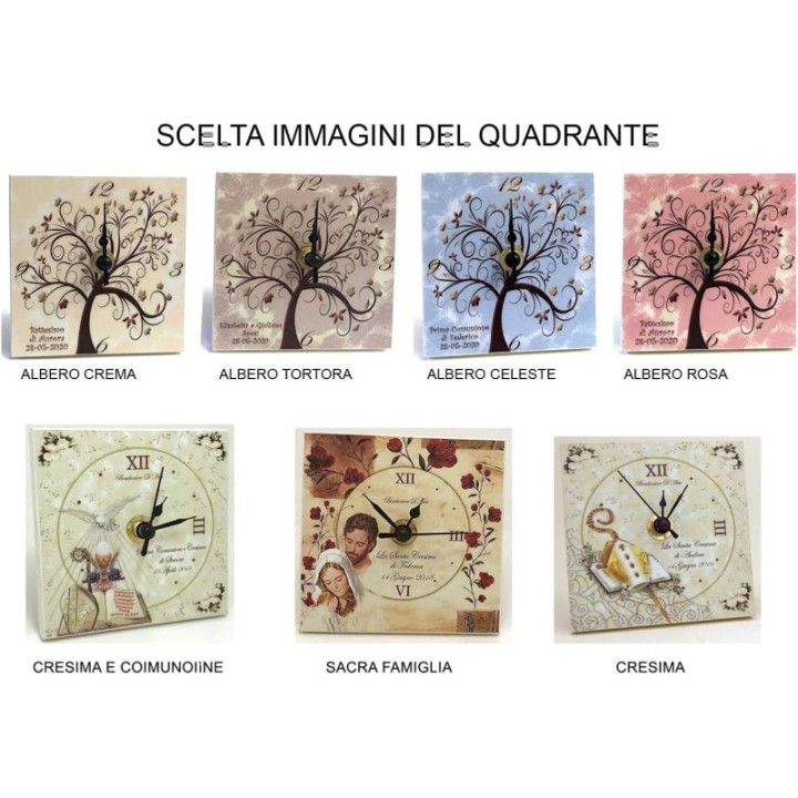 Bomboniera Orologio da Tavolo Regalo per testimoni e Madrina Padrino