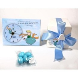 Bomboniera Orologio Piccolo Principe per Battesimo, Compleanno, Nascita, Personalizzato con Frase da Voi Scelta, Misura cm