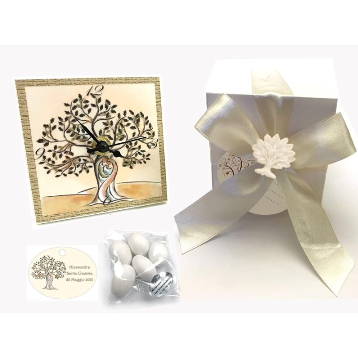 Bomboniere Albero della Vita orologio matrimonio cresima battesimo (Qualsiasi quantità)