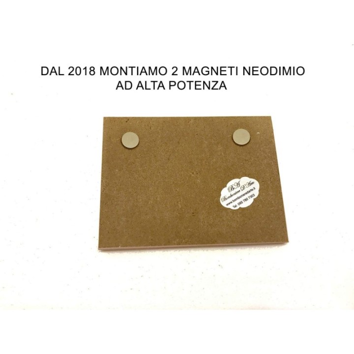 BOMBONIERE BATTESIMO CARTA D'IDENTITA' IN LEGNO CM. 10x7,5 CON MAGNETE O PIEDINO PER MASCHETTO E FEMMINUCCIA