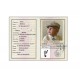 BOMBONIERE BATTESIMO CARTA D'IDENTITA' IN LEGNO CM. 10x7,5 CON MAGNETE O PIEDINO PER MASCHETTO E FEMMINUCCIA 
