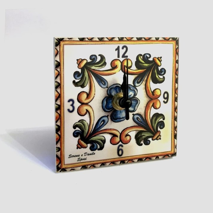 Bomboniera orologio personalizzato matrimonio cresima comunione stile siciliano