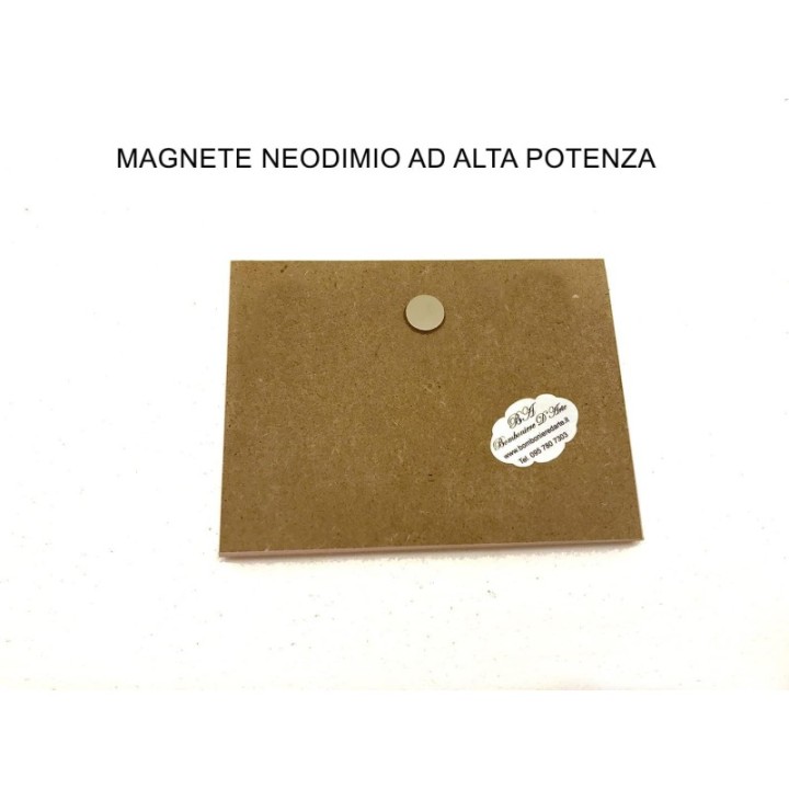 BOMBONIERE BATTESIMO CARTA D'IDENTITA' IN LEGNO MM 60x80x6 CON MAGNETE PER MASCHETTO E FEMMINUCCIA