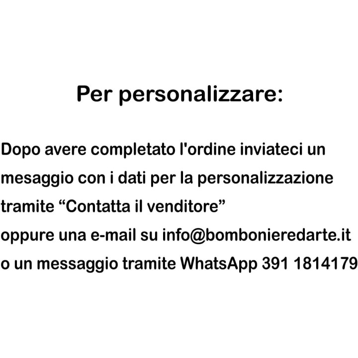 Bomboniere D'Arte Magnete plexiglass Personalizzato per cresima Completa di Confetti