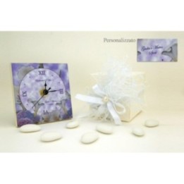 Orologio Bomboniera Matrimonio Stile Elegant Personalizzati EL01